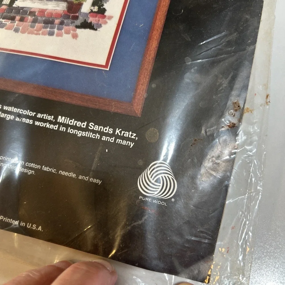 Dimensions Crewel Kit - COUNTRY HOSPITALITY‎ #1256 Made in 1983 14